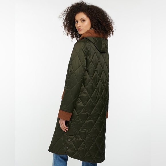NWTs Barbour Mickley Quilted Jacket. Sage/Ancient. Sz. 10 US (14 UK) - Picture 6 of 16